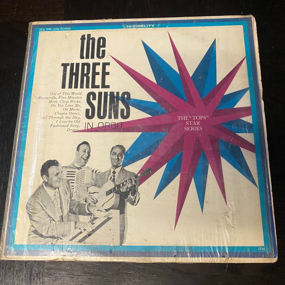 The Three Suns In Orbit Pop Trio Vinyl PRI Record LP 33 RPM 12"